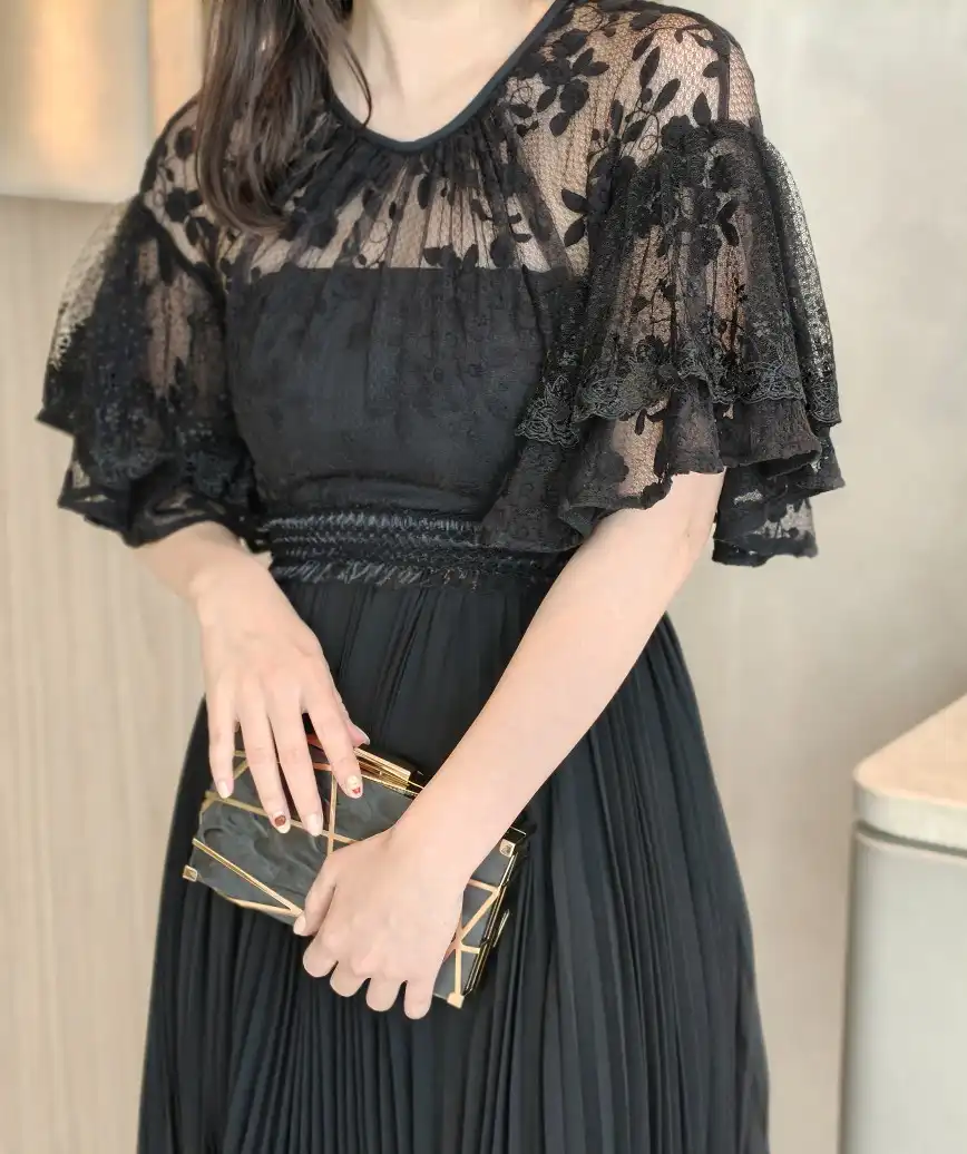 着用モデル：H157cm  着用サイズ：S-M