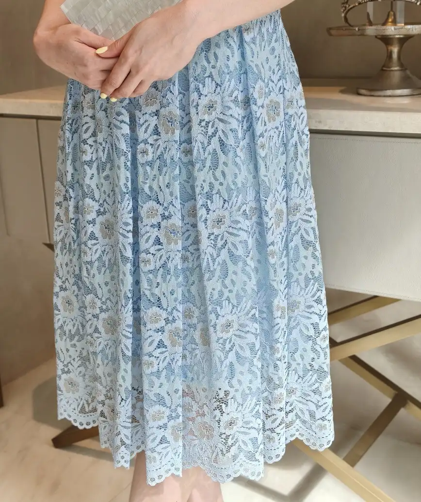着用モデル：H164cm／着用サイズ：L／ヒール：7cm