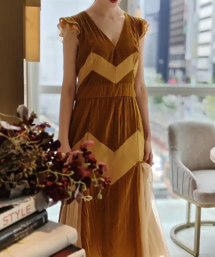 着用モデル：H164cm 7cmH靴 着用サイズ：S