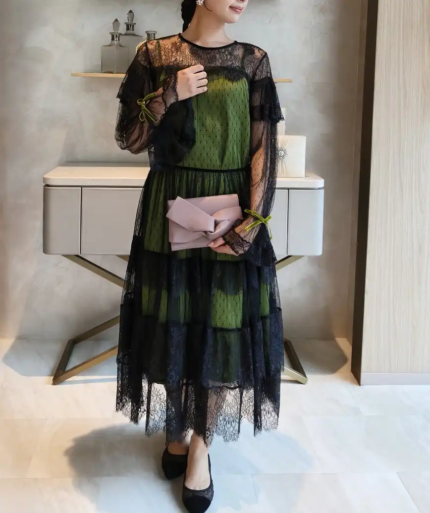 着用モデル：H162cm 7cmH靴 着用サイズ：S