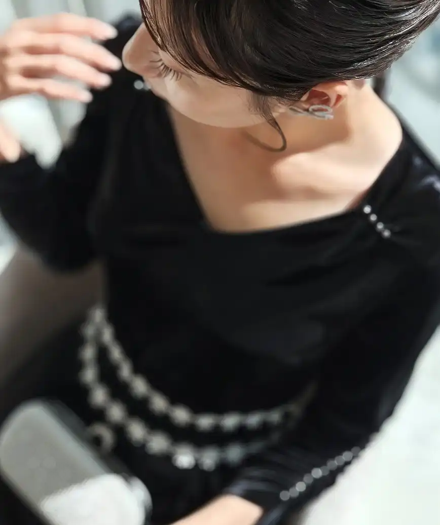 着用モデル：H162cm 7cmH靴 着用サイズ：S