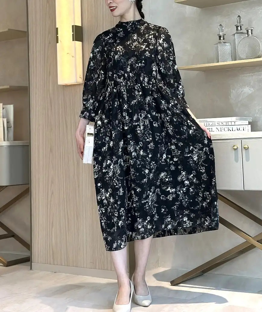 着用モデル：H164cm／着用サイズ：S／ヒール：7cm