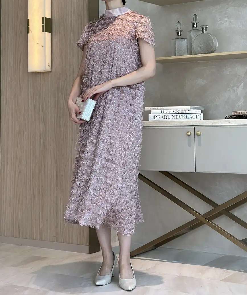 着用モデル：H164cm／着用サイズ：F／ヒール：7cm