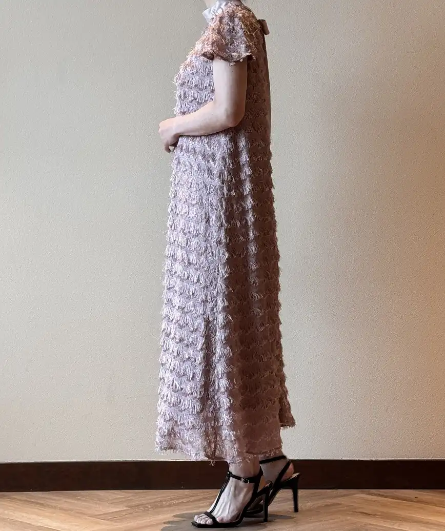 着用モデル：H157cm／着用サイズ：F／ヒール：10cm