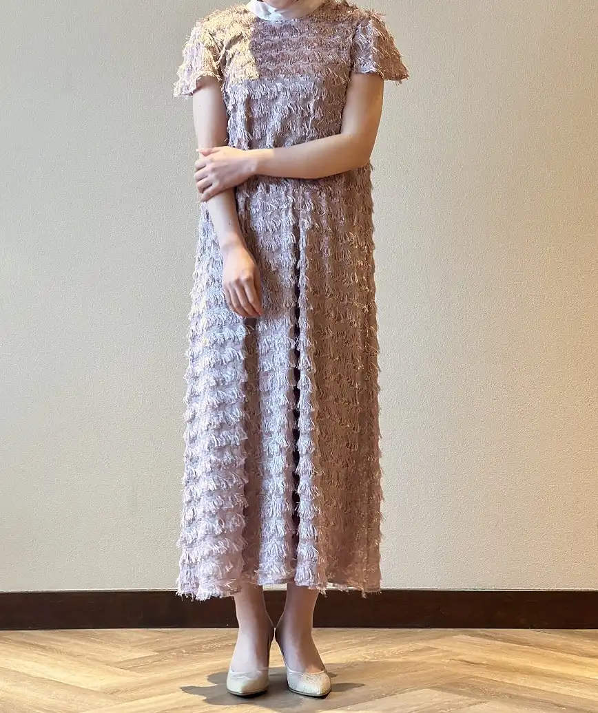 着用モデル：H152cm／着用サイズ：F／ヒール：7cm