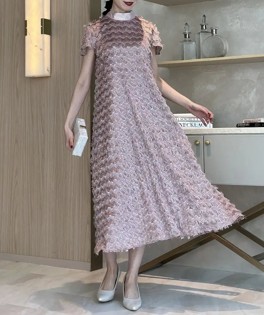 着用モデル：H164cm／着用サイズ：F／ヒール：7cm