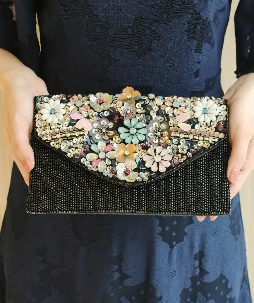 Flower Bijou Clutch bag