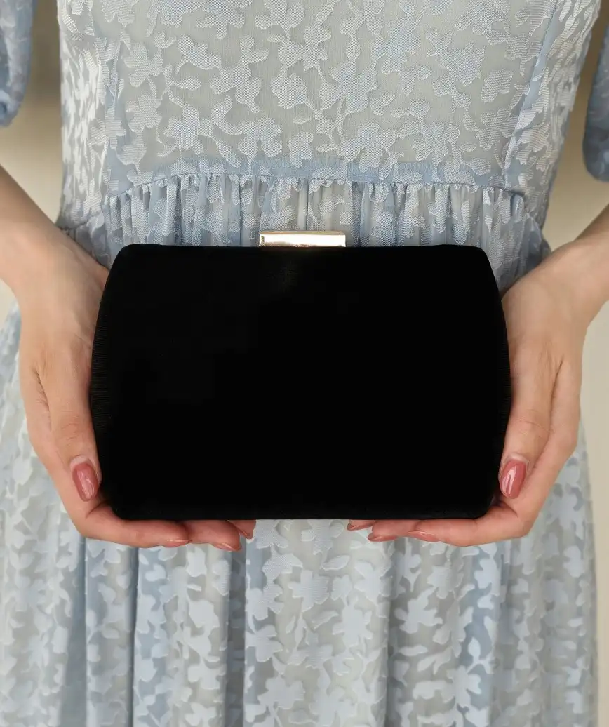 Black Suede Clutch bag