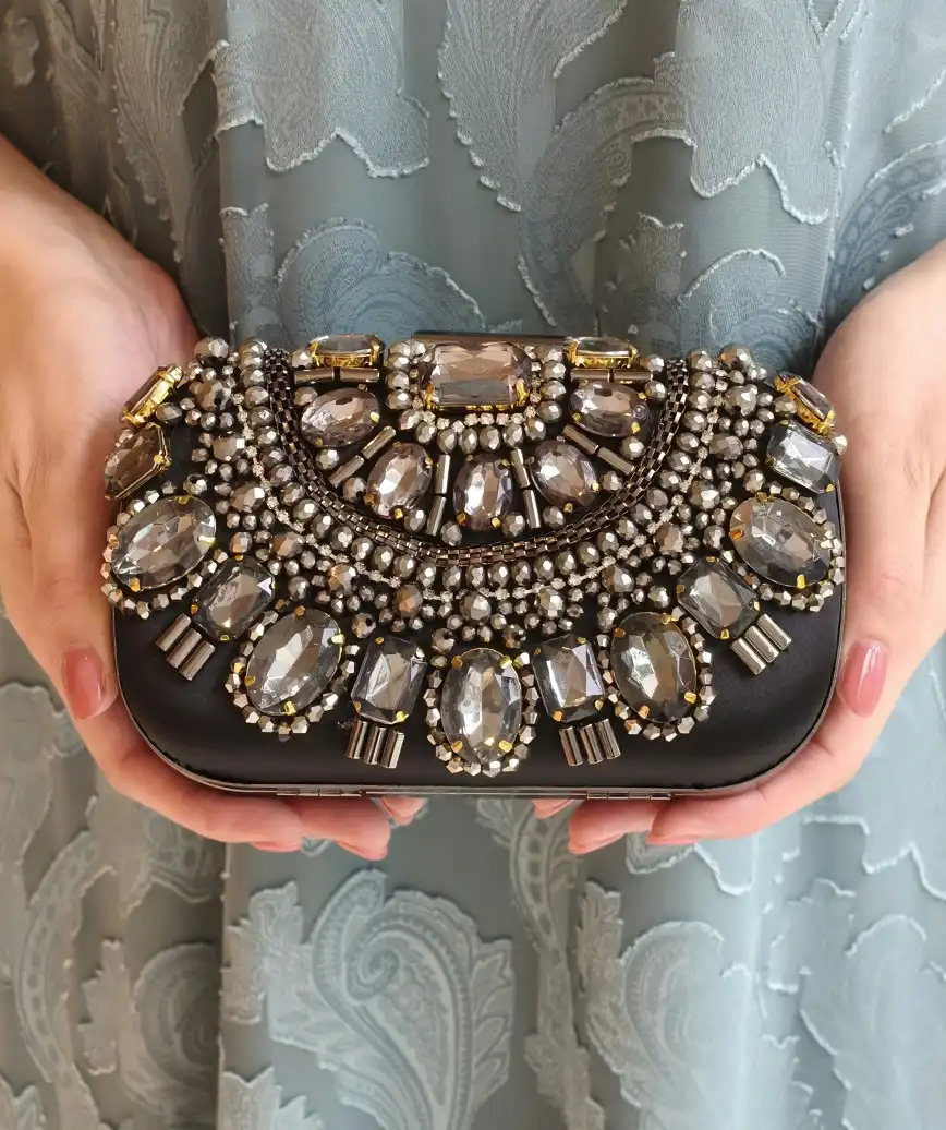 Black Jewel Bijou Clutch bag