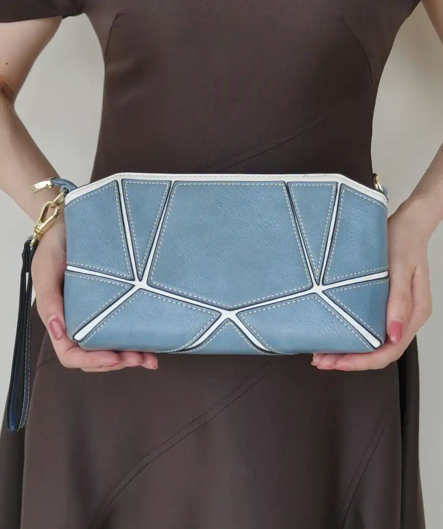 Multi Block Hand Clutch bag