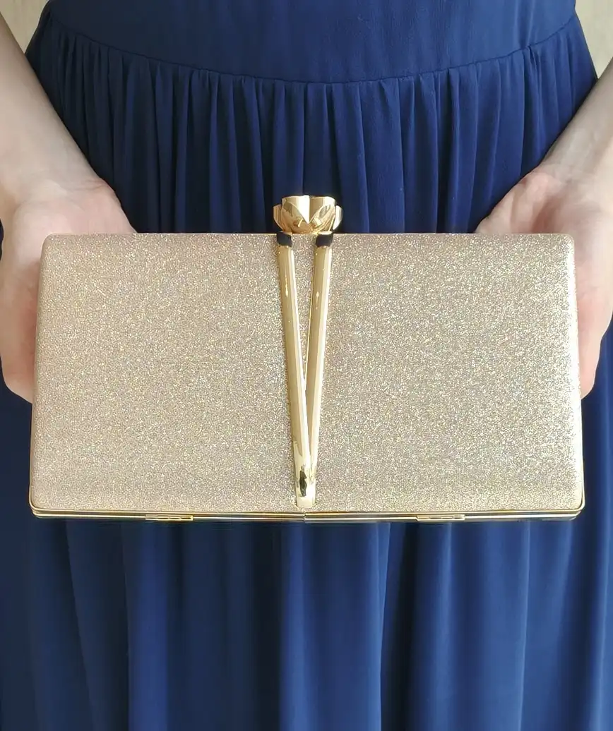 Classic Gold Frame Clutch bag