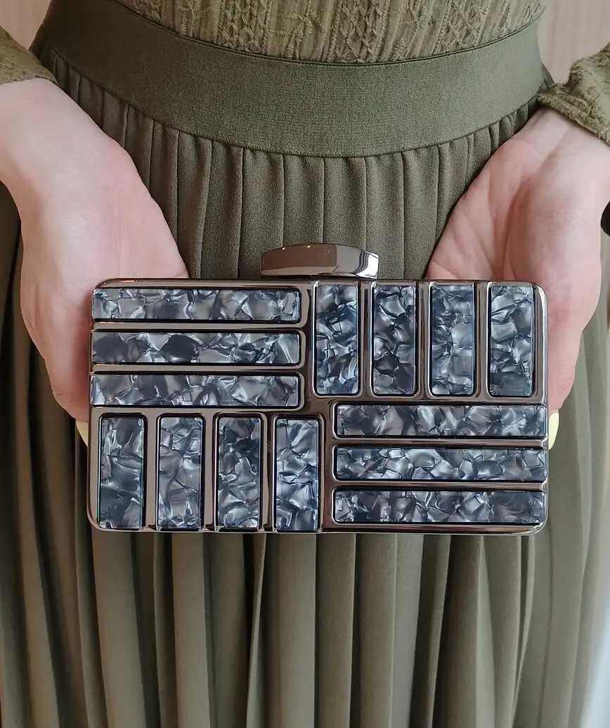 Marble Box cluth bag - black
