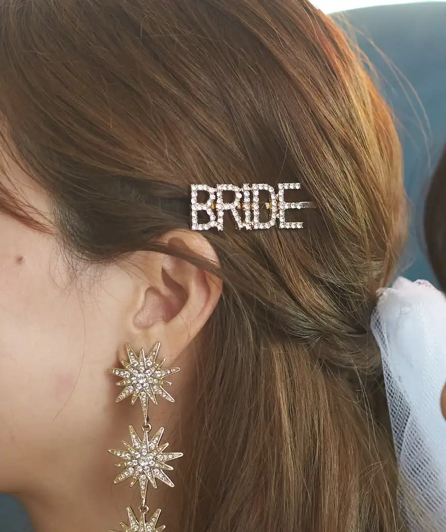 【販売商品】レターピン”BRIDE”－ゴールド